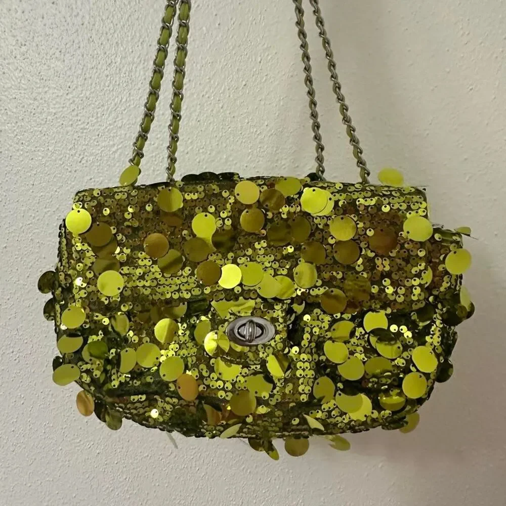Unbranded Women's Green and Yellow Bag